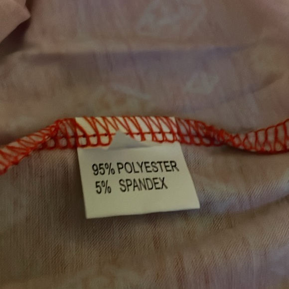 Sz L naividd pleated women’s tank top flower red - Picture 6 of 6